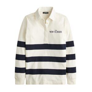 362. The New Yorker X J.Crew mariner cotton relaxed rugby T-shirt $98 NWT M